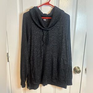 Members Mark Favorite Lounge Top Black Cowl Neck, Sz‎ XXL